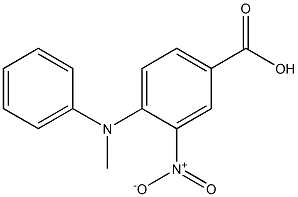 4-[methyl(phenyl)amino]-3-nitrobenzoic acid 结构式