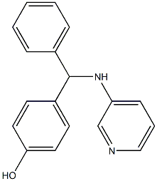 4-[phenyl(pyridin-3-ylamino)methyl]phenol 结构式