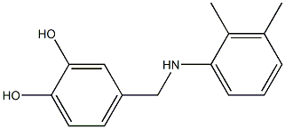 4-{[(2,3-dimethylphenyl)amino]methyl}benzene-1,2-diol 结构式