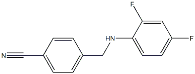 4-{[(2,4-difluorophenyl)amino]methyl}benzonitrile 结构式