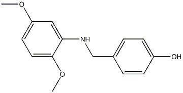 4-{[(2,5-dimethoxyphenyl)amino]methyl}phenol 结构式