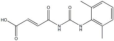 4-{[(2,6-dimethylphenyl)carbamoyl]amino}-4-oxobut-2-enoic acid 结构式