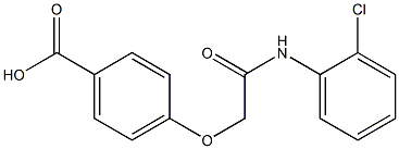 4-{[(2-chlorophenyl)carbamoyl]methoxy}benzoic acid 结构式