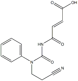 4-{[(2-cyanoethyl)(phenyl)carbamoyl]amino}-4-oxobut-2-enoic acid 结构式