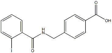 4-{[(2-iodophenyl)formamido]methyl}benzoic acid 结构式