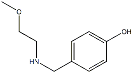 4-{[(2-methoxyethyl)amino]methyl}phenol 结构式