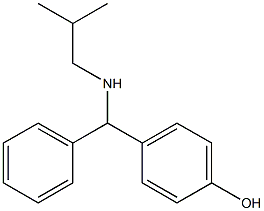 4-{[(2-methylpropyl)amino](phenyl)methyl}phenol 结构式