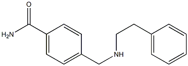 4-{[(2-phenylethyl)amino]methyl}benzamide 结构式