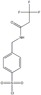 4-{[(3,3,3-trifluoropropanoyl)amino]methyl}benzenesulfonyl chloride 结构式