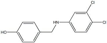 4-{[(3,4-dichlorophenyl)amino]methyl}phenol 结构式