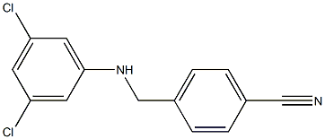 4-{[(3,5-dichlorophenyl)amino]methyl}benzonitrile 结构式