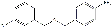 4-{[(3-chlorophenyl)methoxy]methyl}aniline 结构式