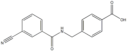 4-{[(3-cyanophenyl)formamido]methyl}benzoic acid 结构式