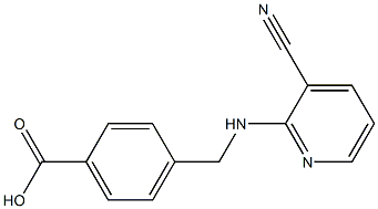 4-{[(3-cyanopyridin-2-yl)amino]methyl}benzoic acid 结构式