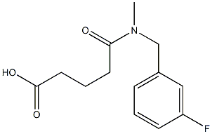 4-{[(3-fluorophenyl)methyl](methyl)carbamoyl}butanoic acid 结构式