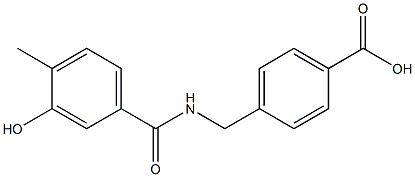 4-{[(3-hydroxy-4-methylphenyl)formamido]methyl}benzoic acid 结构式