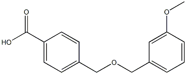 4-{[(3-methoxybenzyl)oxy]methyl}benzoic acid 结构式