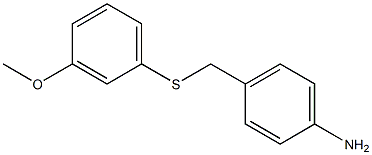 4-{[(3-methoxyphenyl)sulfanyl]methyl}aniline 结构式