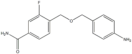 4-{[(4-aminophenyl)methoxy]methyl}-3-fluorobenzamide 结构式
