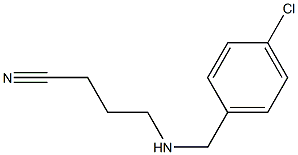 4-{[(4-chlorophenyl)methyl]amino}butanenitrile 结构式