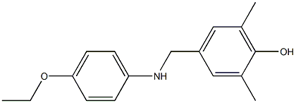 4-{[(4-ethoxyphenyl)amino]methyl}-2,6-dimethylphenol 结构式