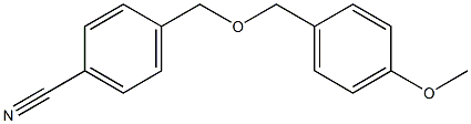 4-{[(4-methoxyphenyl)methoxy]methyl}benzonitrile 结构式