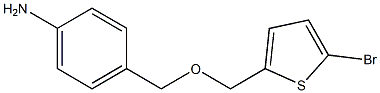 4-{[(5-bromothiophen-2-yl)methoxy]methyl}aniline 结构式