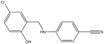 4-{[(5-chloro-2-hydroxyphenyl)methyl]amino}benzonitrile 结构式