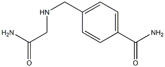 4-{[(carbamoylmethyl)amino]methyl}benzamide 结构式
