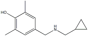 4-{[(cyclopropylmethyl)amino]methyl}-2,6-dimethylphenol 结构式
