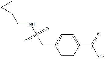 4-{[(cyclopropylmethyl)sulfamoyl]methyl}benzene-1-carbothioamide 结构式