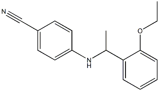 4-{[1-(2-ethoxyphenyl)ethyl]amino}benzonitrile 结构式