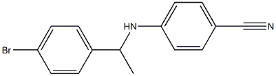 4-{[1-(4-bromophenyl)ethyl]amino}benzonitrile 结构式