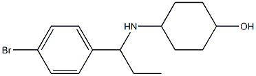 4-{[1-(4-bromophenyl)propyl]amino}cyclohexan-1-ol 结构式
