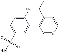 4-{[1-(pyridin-4-yl)ethyl]amino}benzene-1-sulfonamide 结构式