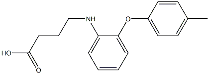 4-{[2-(4-methylphenoxy)phenyl]amino}butanoic acid 结构式