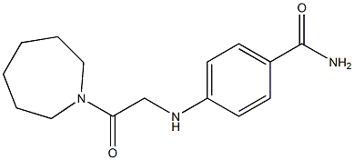 4-{[2-(azepan-1-yl)-2-oxoethyl]amino}benzamide 结构式