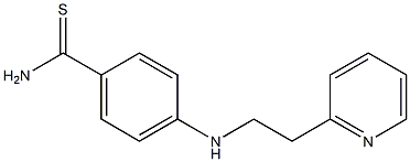 4-{[2-(pyridin-2-yl)ethyl]amino}benzene-1-carbothioamide 结构式