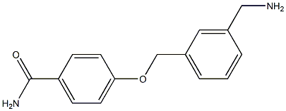 4-{[3-(aminomethyl)phenyl]methoxy}benzamide 结构式