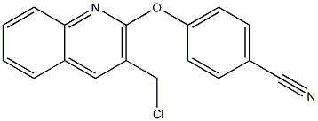 4-{[3-(chloromethyl)quinolin-2-yl]oxy}benzonitrile 结构式