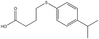 4-{[4-(propan-2-yl)phenyl]sulfanyl}butanoic acid 结构式