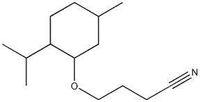 4-{[5-methyl-2-(propan-2-yl)cyclohexyl]oxy}butanenitrile 结构式