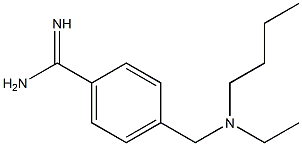 4-{[butyl(ethyl)amino]methyl}benzenecarboximidamide 结构式