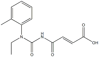 4-{[ethyl(2-methylphenyl)carbamoyl]amino}-4-oxobut-2-enoic acid 结构式