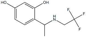 4-{1-[(2,2,2-trifluoroethyl)amino]ethyl}benzene-1,3-diol 结构式