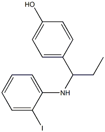 4-{1-[(2-iodophenyl)amino]propyl}phenol 结构式