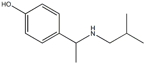 4-{1-[(2-methylpropyl)amino]ethyl}phenol 结构式