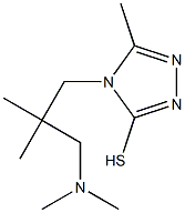 4-{2-[(dimethylamino)methyl]-2-methylpropyl}-5-methyl-4H-1,2,4-triazole-3-thiol 结构式