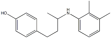 4-{3-[(2,3-dimethylphenyl)amino]butyl}phenol 结构式