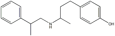 4-{3-[(2-phenylpropyl)amino]butyl}phenol 结构式